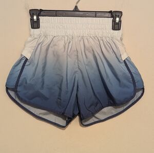 Peach Athletic shorts three shades of blue size XXS